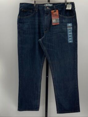 Lee Men's Straight Leg Jeans in Dark Blue